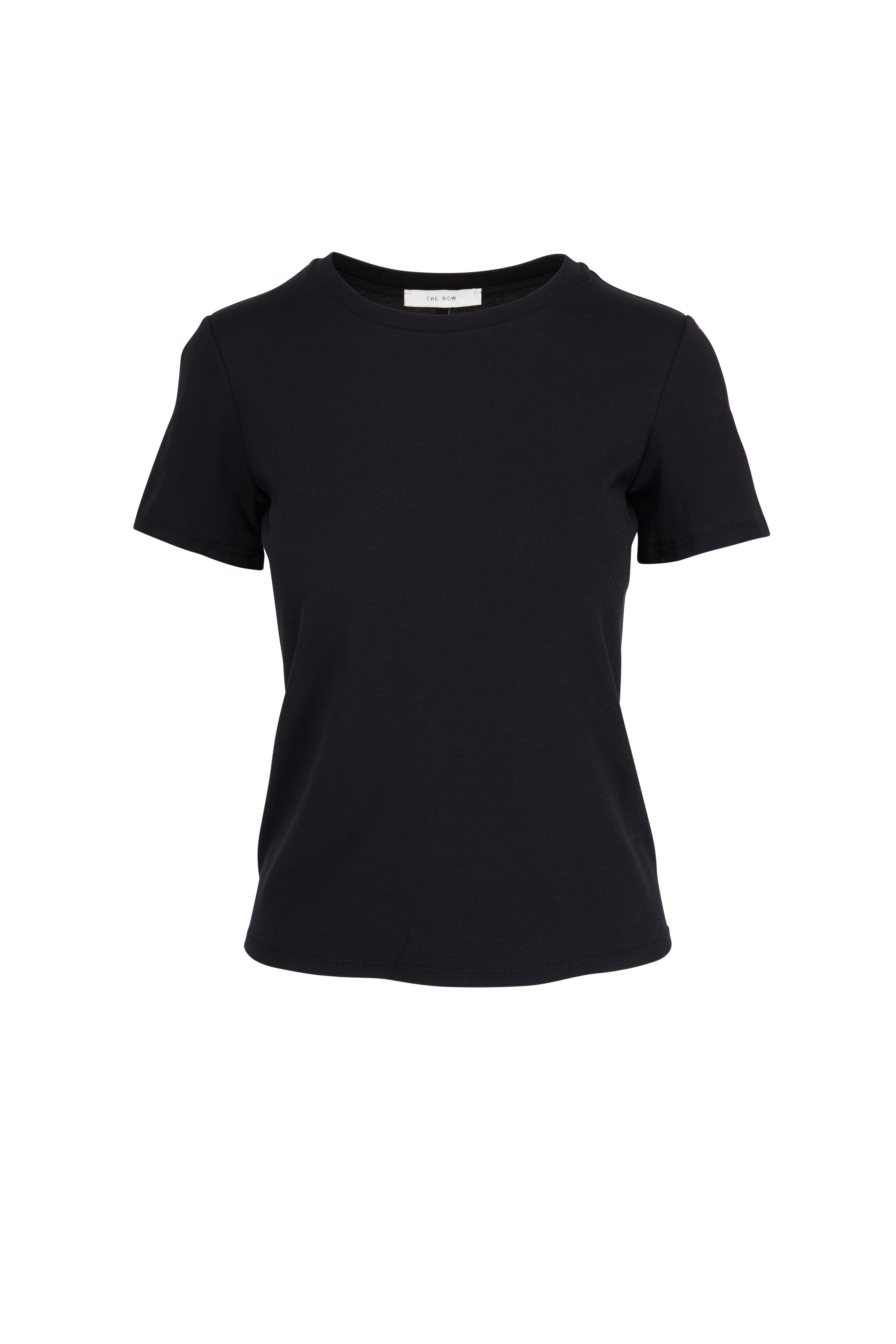 The Row - Wesler Black Cotton T-Shirt | Mitchell Stores