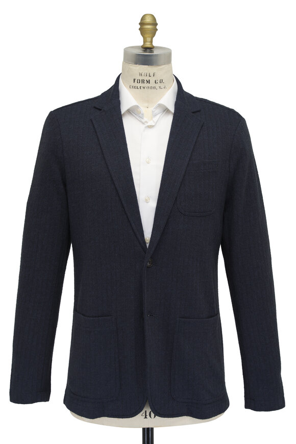 Faherty Brand - Inlet Navy Twilight Herringbone Blazer