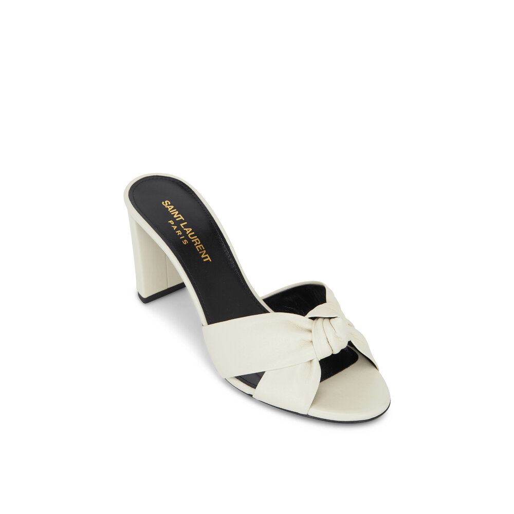 YSL BIANCA75 サンダル Great Condition YSL Bianca 75 Mule Sandals Size | Depop