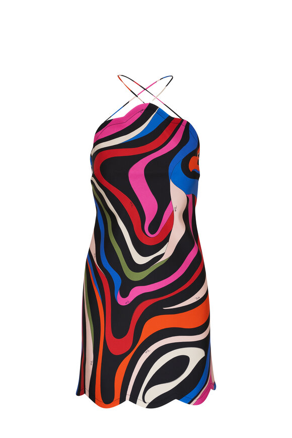 Pucci - Marmo Print Silk Twill Mini Dress 