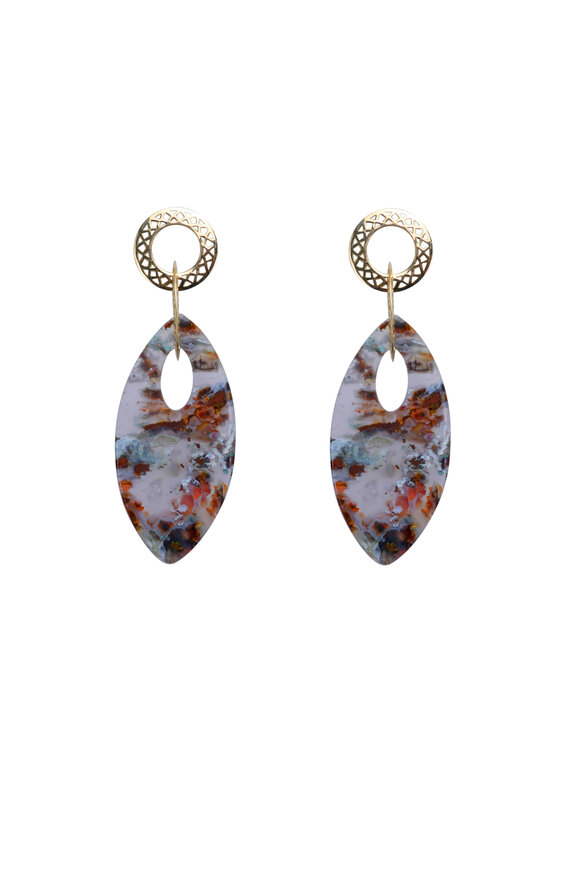 Ray Griffiths Aquadite Drop Earrings
