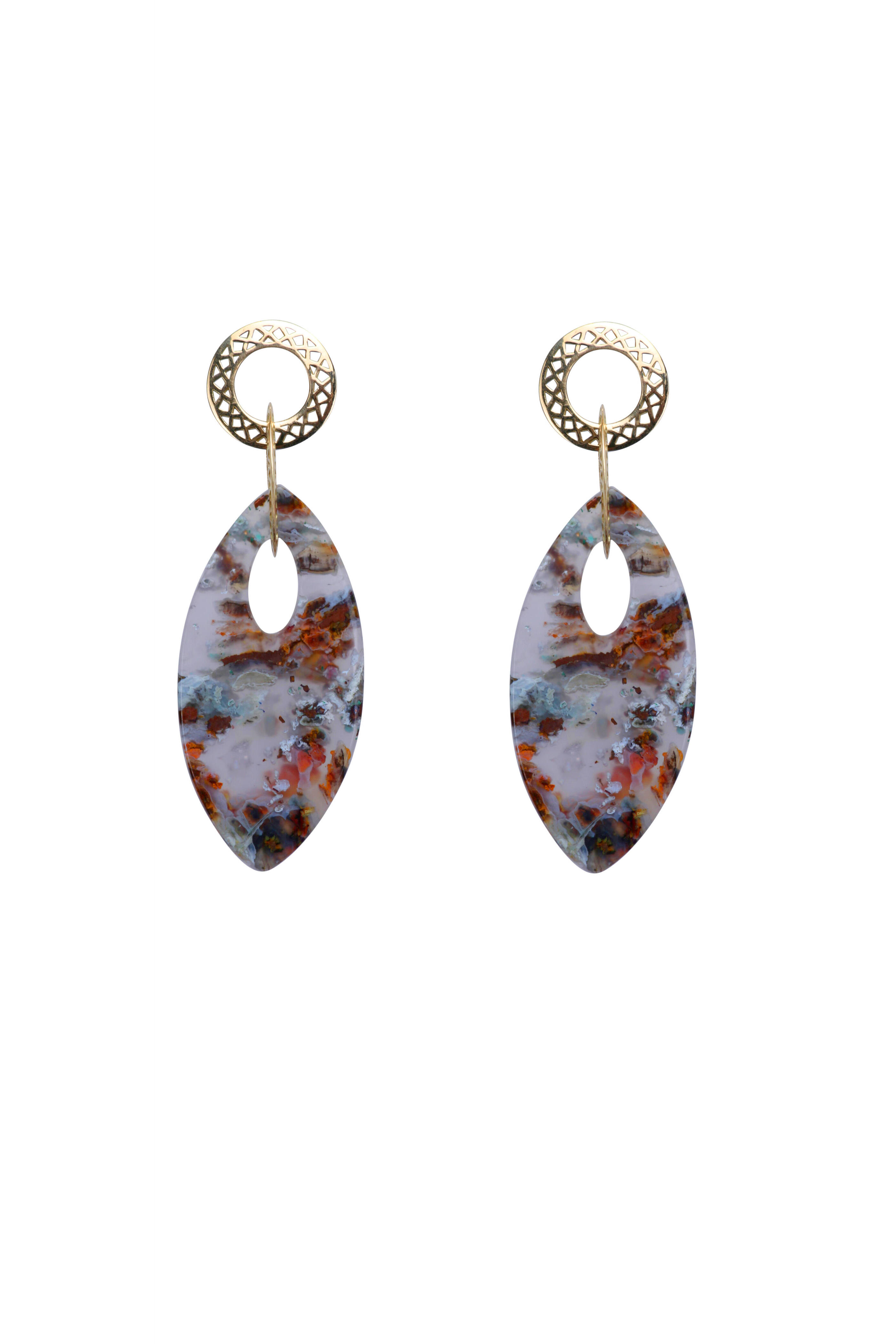 Ray Griffiths - Aquadite Drop Earrings