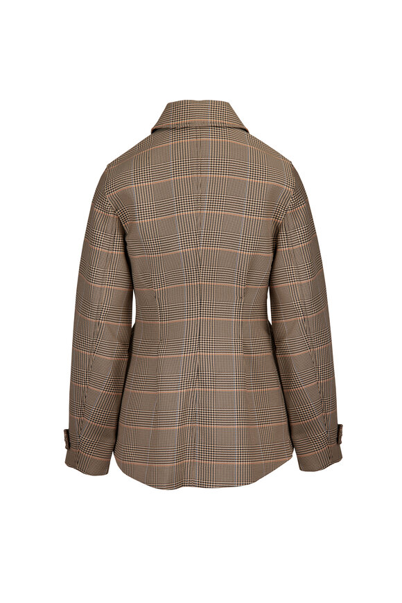 Veronica Beard Severine Khaki Tailored Singel Breasted Jacket - view 2
