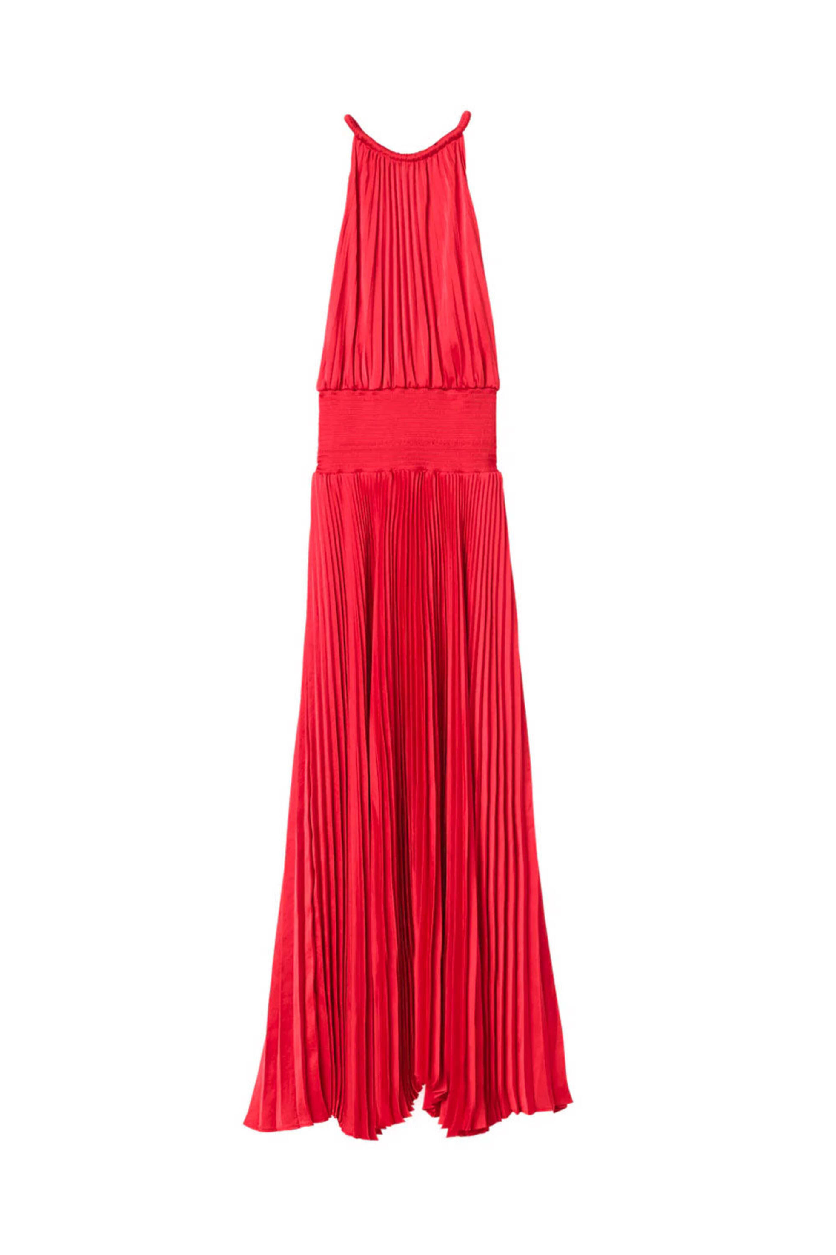 A.L.C. - Red Renzo II Pleated Midi Dress