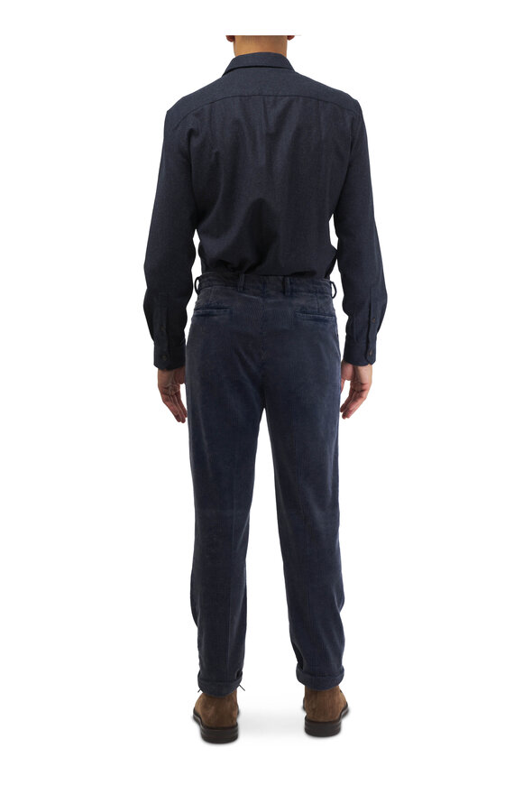 Brunello Cucinelli - Dark Blue Wool Overshirt