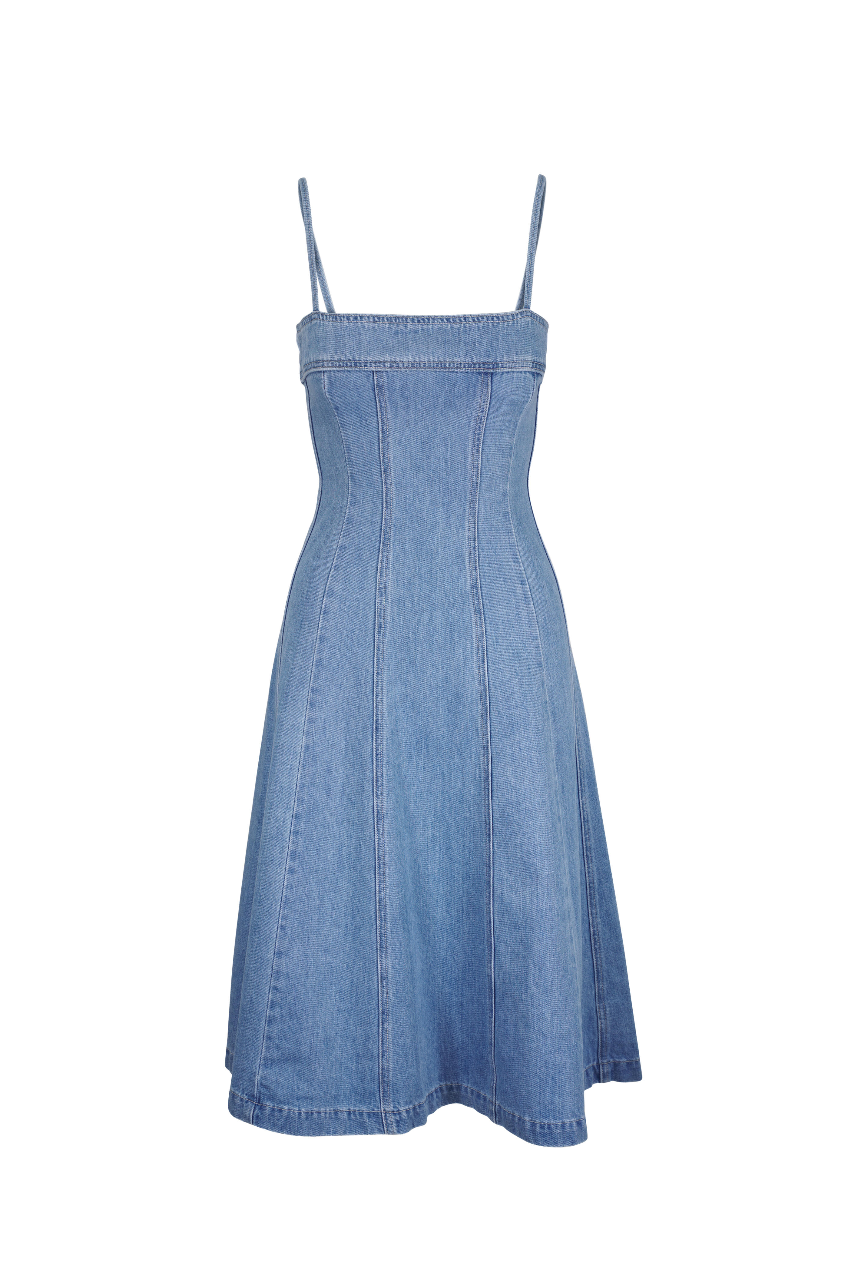 AMERI×Lee DENIM CAMISOLE DRESS T Women's Seamed Denim Halter Tank | SALE | Lee®