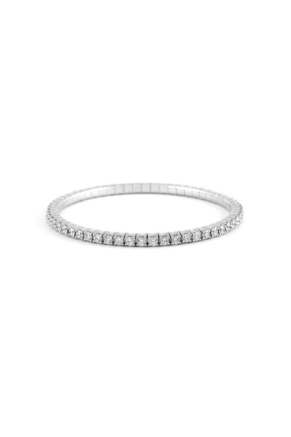 Sylva & Cie White Diamond Stretch Flex Bracelet