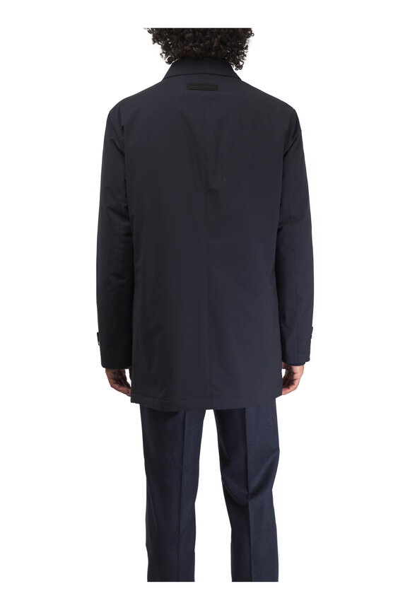Zegna Navy Blue Wool Pant - view 6