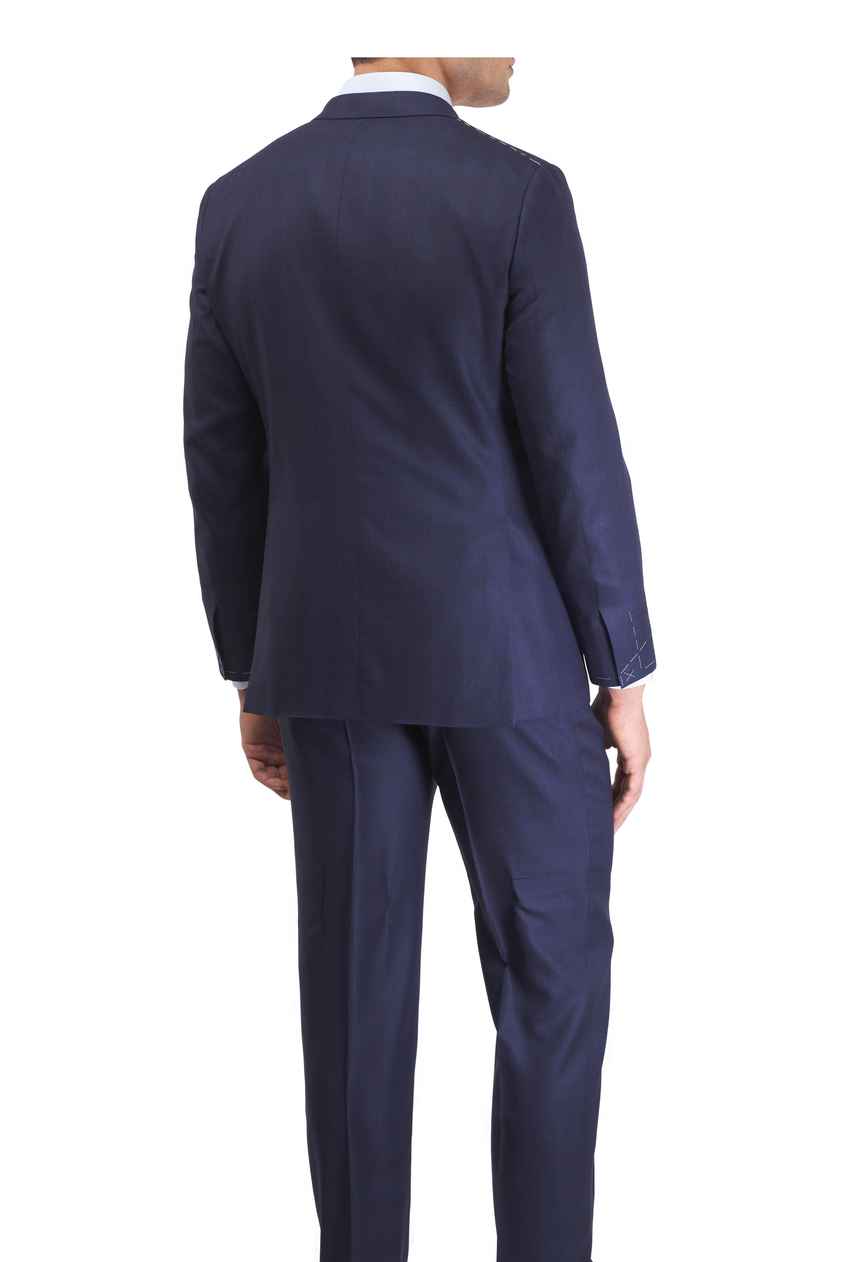 【Brioni】 NAVY-BLUE typewriter SUIT Brioni - Brushed Navy Blue Wool Suit | Mitchell Stores