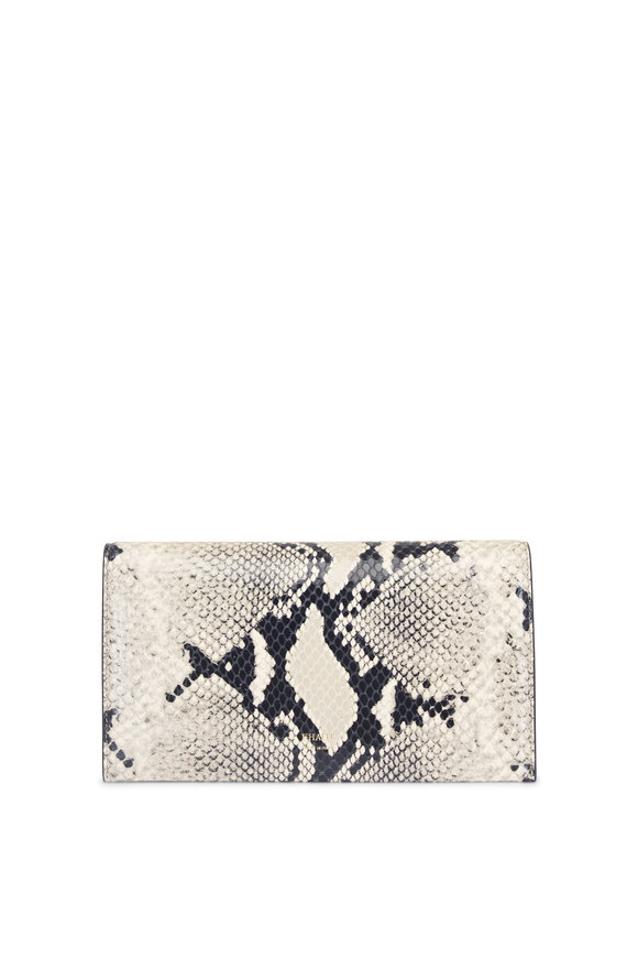 Khaite Embossed Leather Hand Clutch - view 3