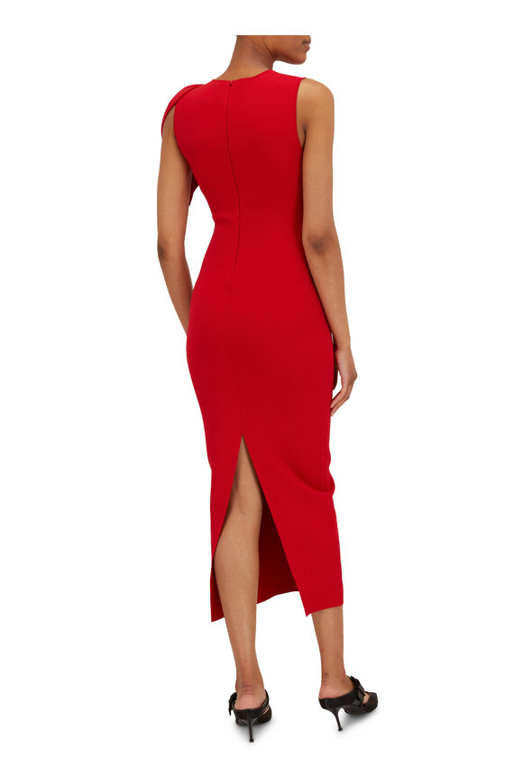 Roland Mouret - Red Knit Maxi Dress