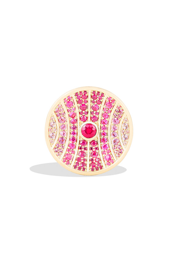Campbell + Charlotte Revel Ruby & Sapphire Large Dimensional Ring