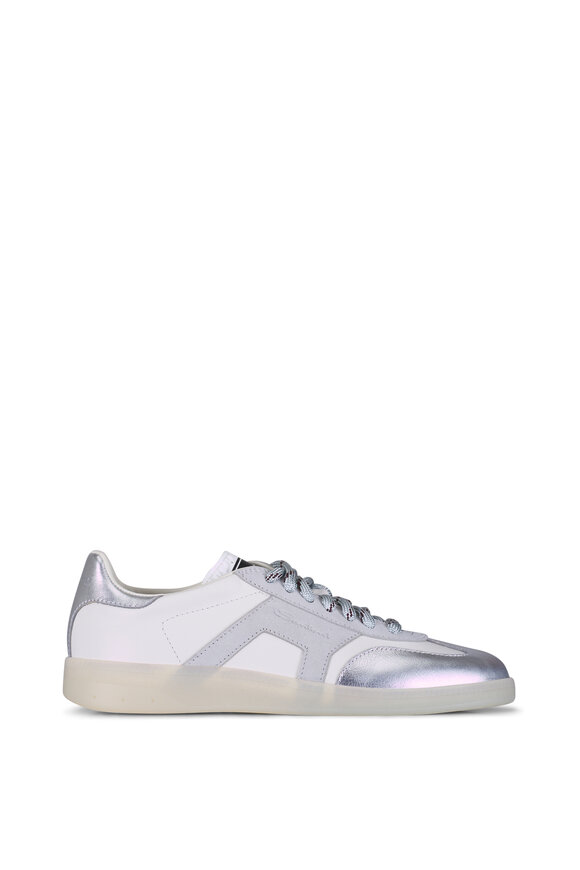 Santoni Olympic Gray & Silver Sneaker - view 2