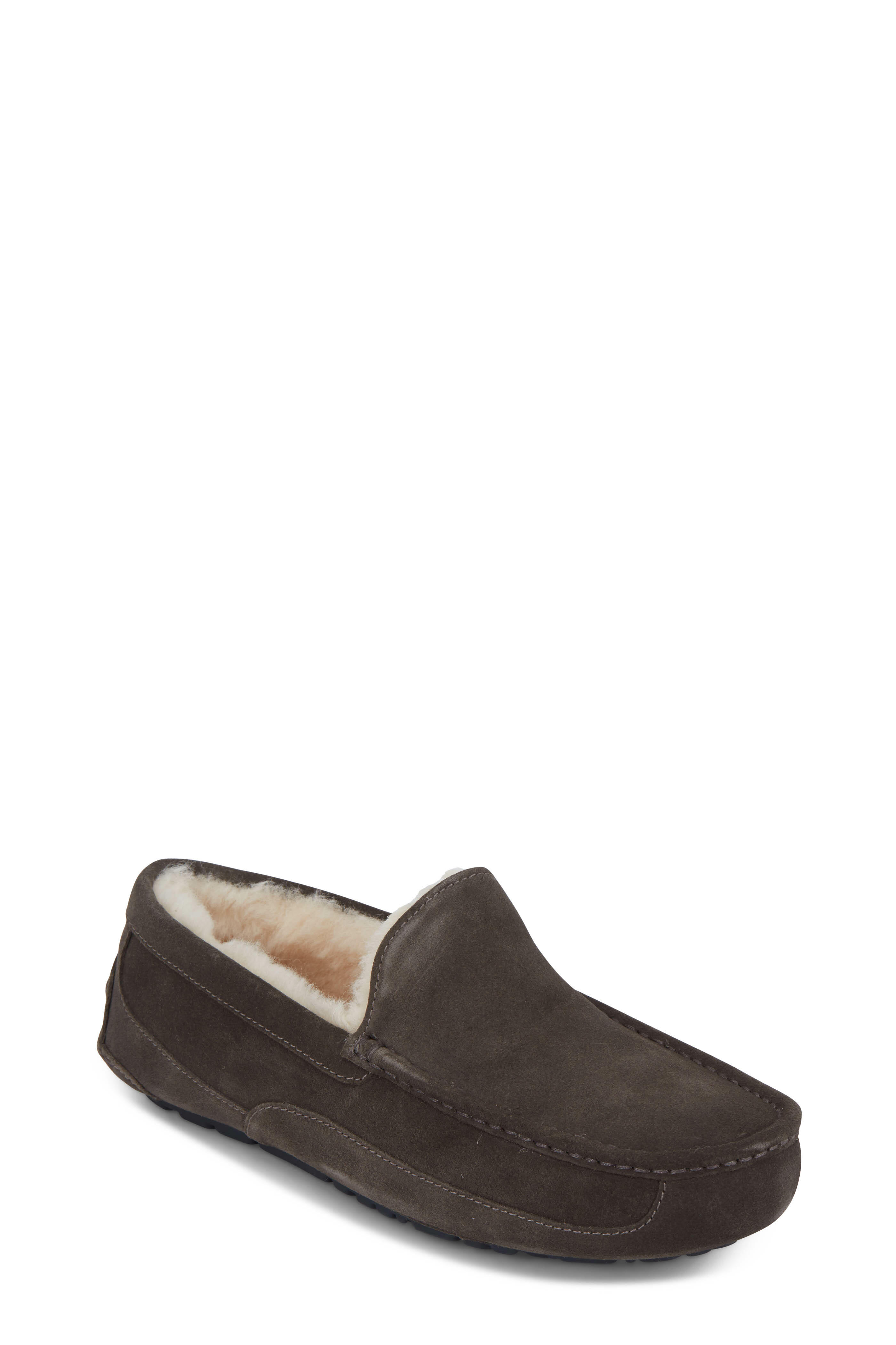 Ugg - Ascot Charcoal Gray Shearling Slipper