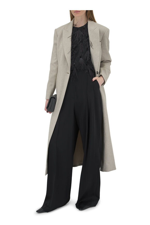 Brunello Cucinelli - Black Evening Pleated Pant