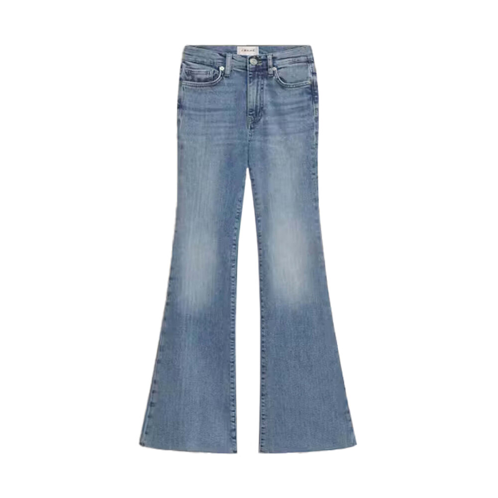【関税込み】FRAME ホワイト Le Easy Flare ジーンズ Frame Le Easy Flare Release Fray Slit – Mikinola