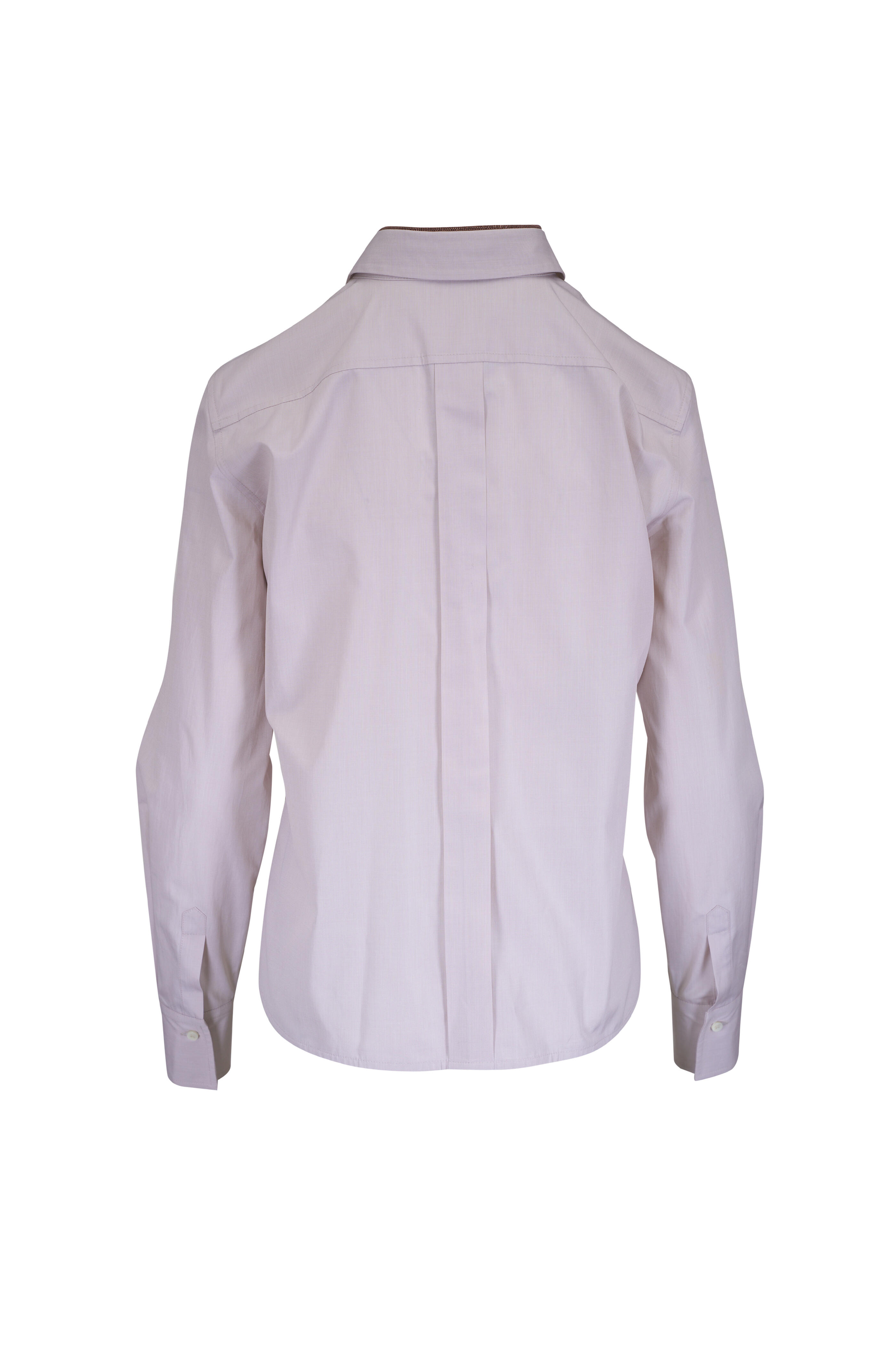 Brunello Cucinelli - Parchment Cotton Button Up Shirt