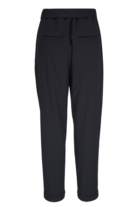 Kiton - Black Diamond Wool Pant 