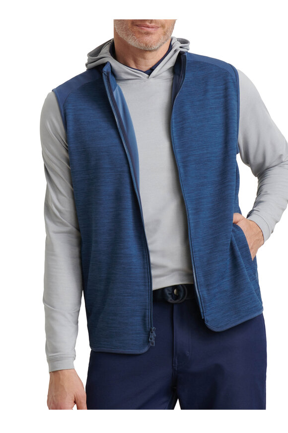 Peter Millar Vista Blue Haze Full Zip Vest - view 2