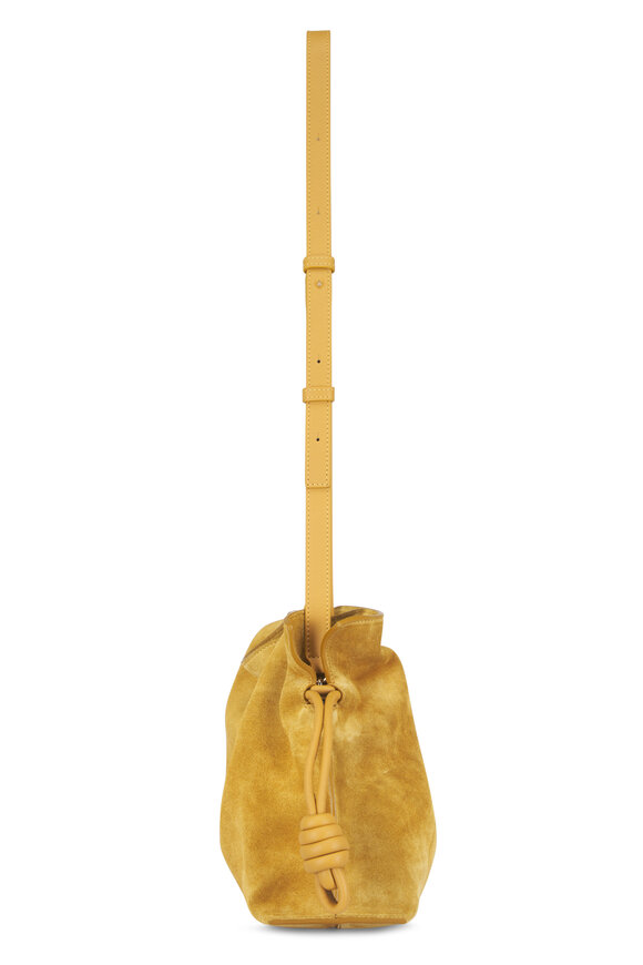 Loewe Medium Flamenco Ochre Suede Clutch - view 6