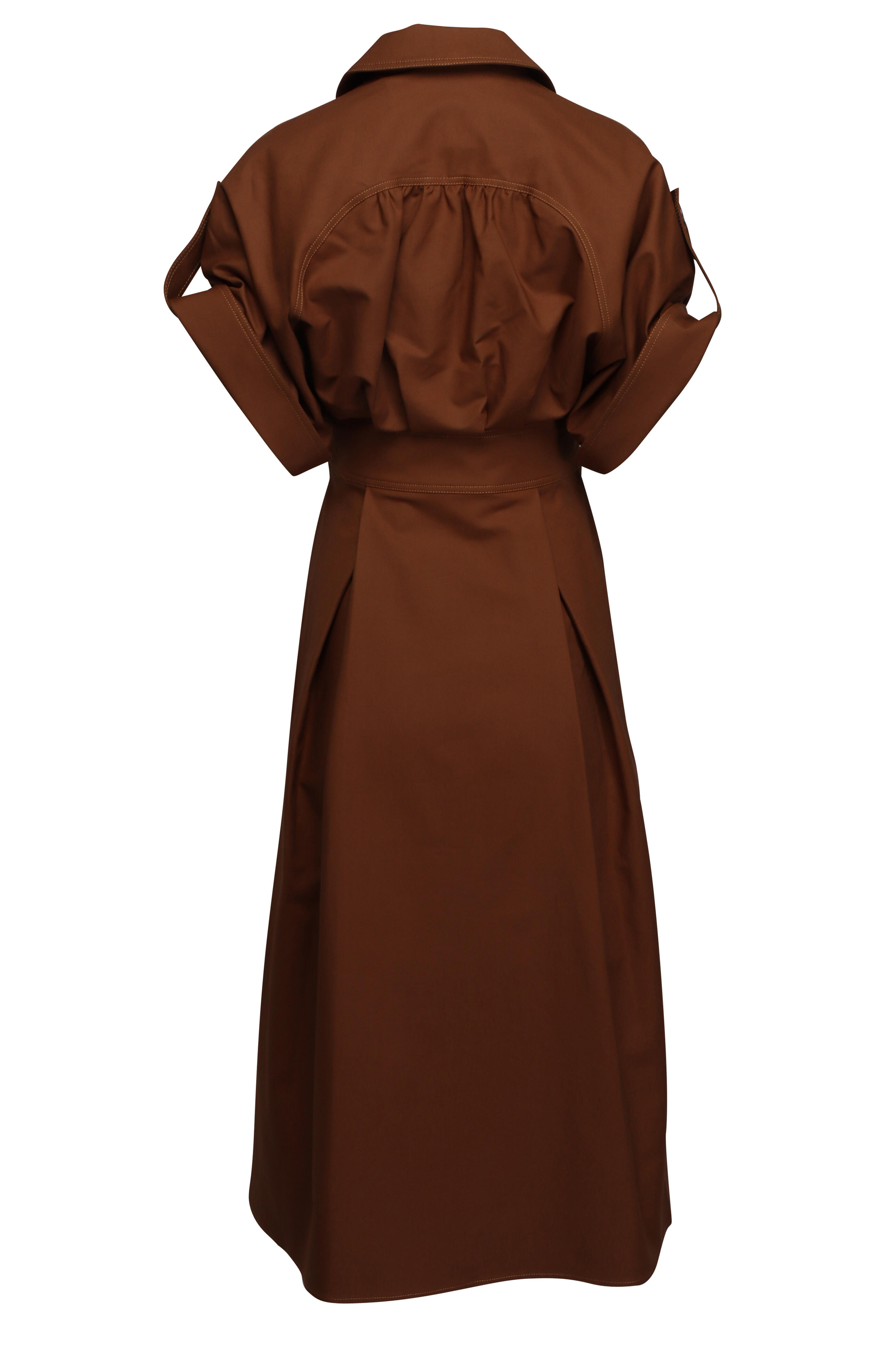 Carolina Herrera - Nutmeg Cuff Sleeve Shirtdress