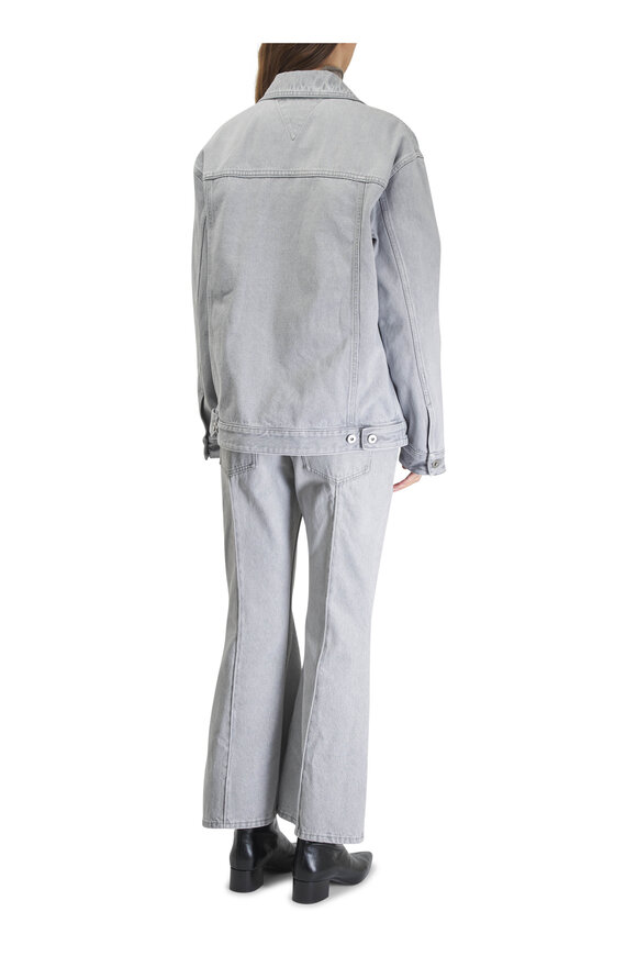 Bottega Veneta - Light Gray Washed Kick Flare Denim Pant