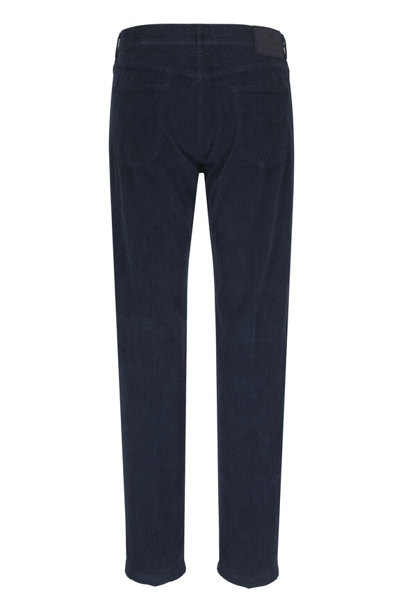 Marco Pescarolo Nerano Navy Blue Corduroy Five Pocket Pant - view 2