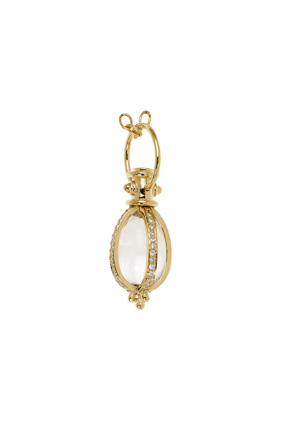 Temple St. Clair 18K Yellow Gold Crystal & Pavé Diamond Amulet - view 1