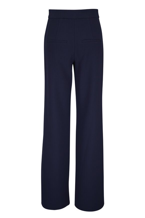 Veronica Beard Tonelli Navy Blue High-Rise Pant - view 2