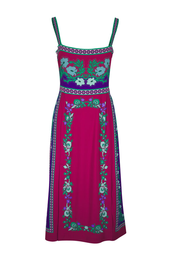 La DoubleJ Buy Me A Martini Multicolor Midi Dress