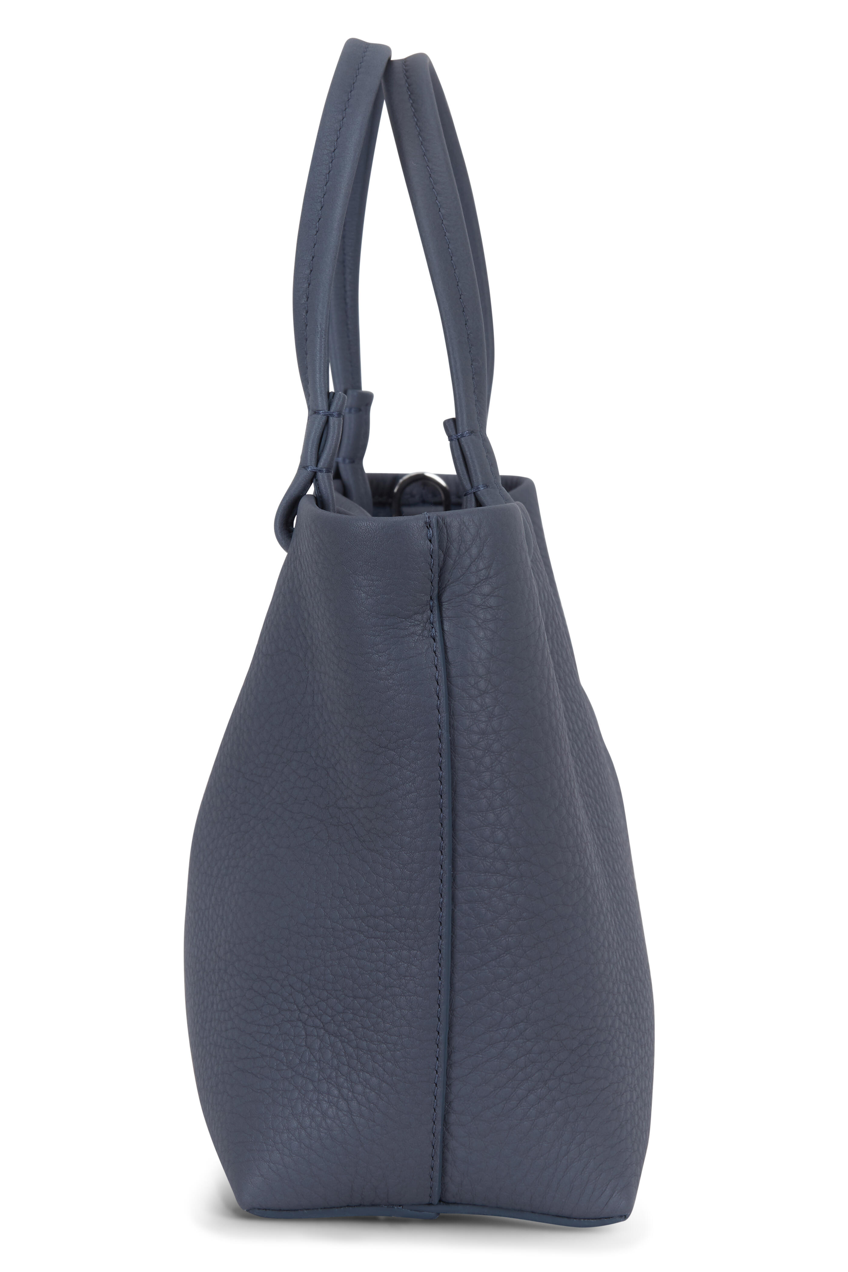 The Row - Blue Textured Leather Small Park Tote