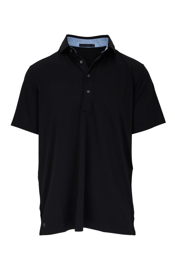 Greyson - Tala Shepherd Black Stretch Polo 