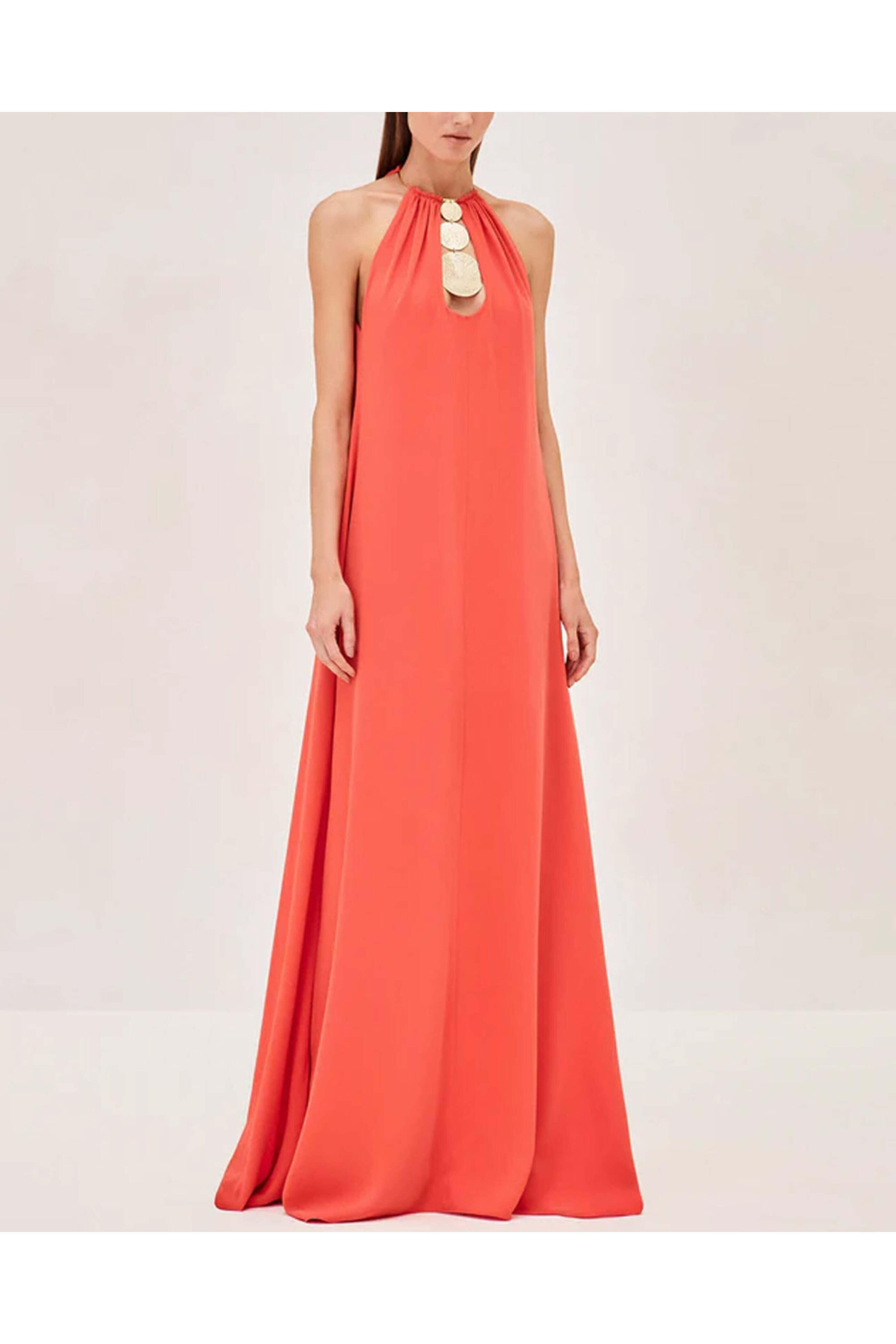 Alexis - Red Orange Celestino Dress