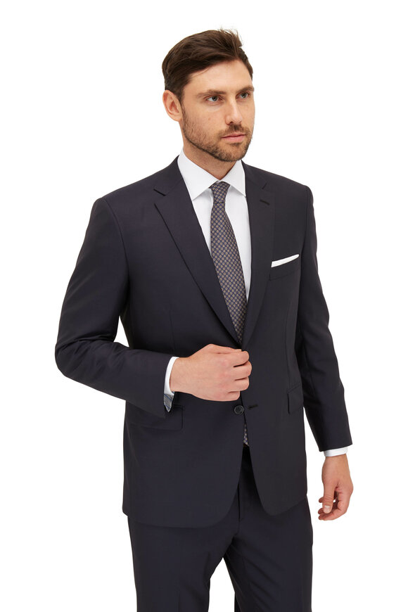 Brioni - Solid Navy Blue Wool Suit  