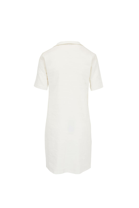 Peter Cohen Paola White Stretch Linen Dress - view 3