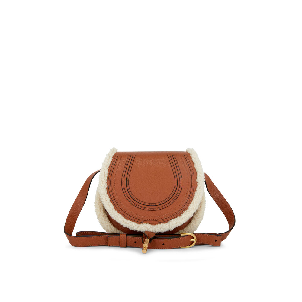 Chloã Women's Marcie White Leather & Raffia Crossbody Bag | by Mitchell Stores