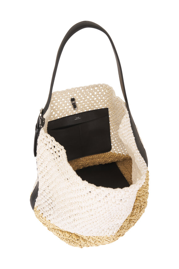 Totême Belted Two Tone Ecru & Vanilla Tote - view 4