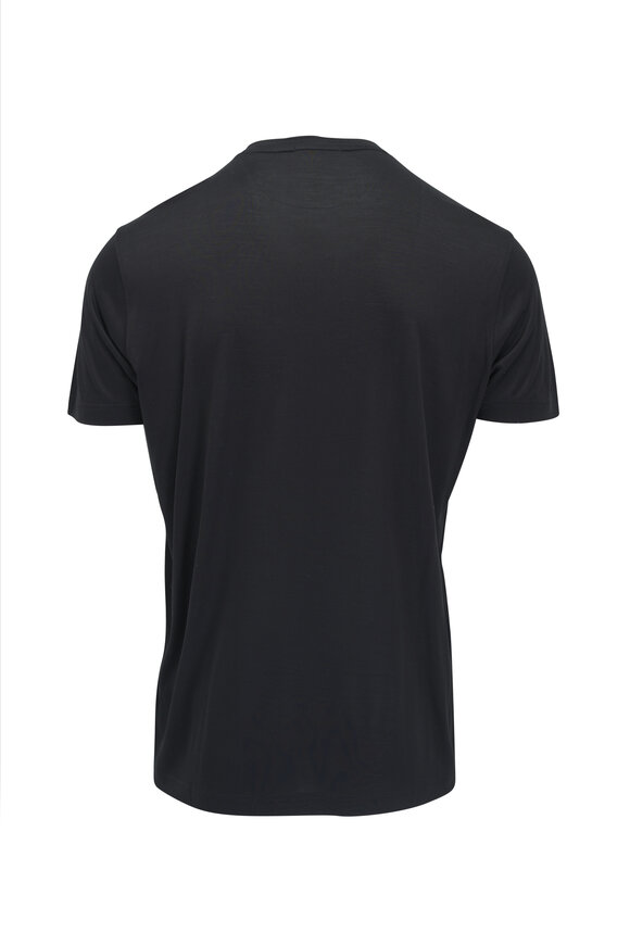 Stefan Brandt - Enno Black Silk T-Shirt 