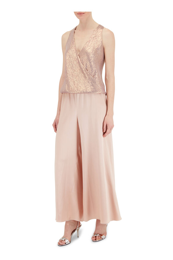 Peter Cohen - Lilac Metallic Chiffon Hi Tide Top 