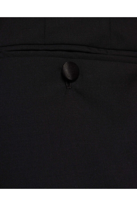 Kiton Black Wool & Cashmere Taped Tuxedo Pant - view 3