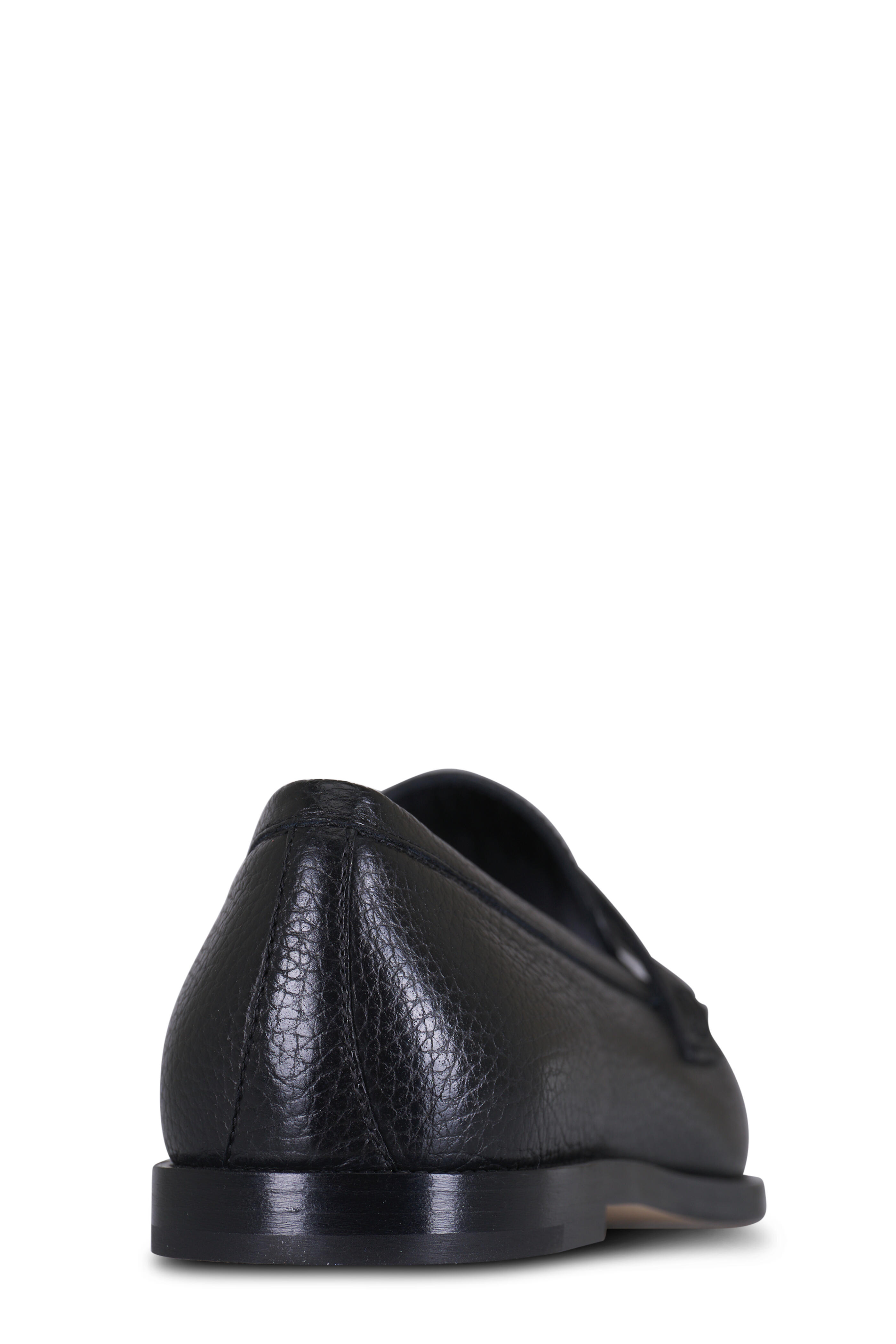 美品＊MANOLO BLAHNIK PERRITA カーフレザーペニーローファー PERRITA | Dark Blue Calf Leather Penny Loafers | Manolo Blahnik