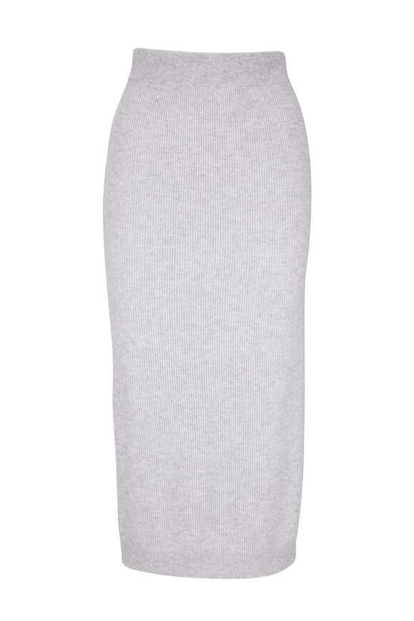 Brunello Cucinelli - Ribbed Knit Pencil Skirt 