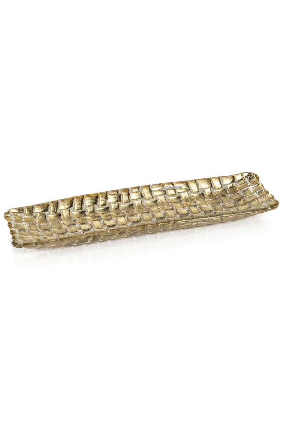 Zodax Braided Rectangle Glass Plate