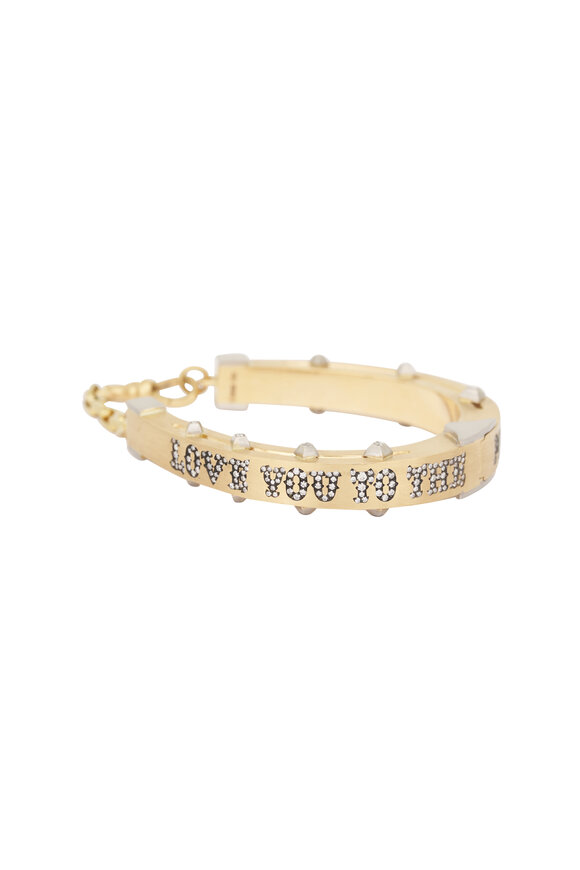 Circa 1700 Love & Luck To The Moon Cuff Bracelet - view 3