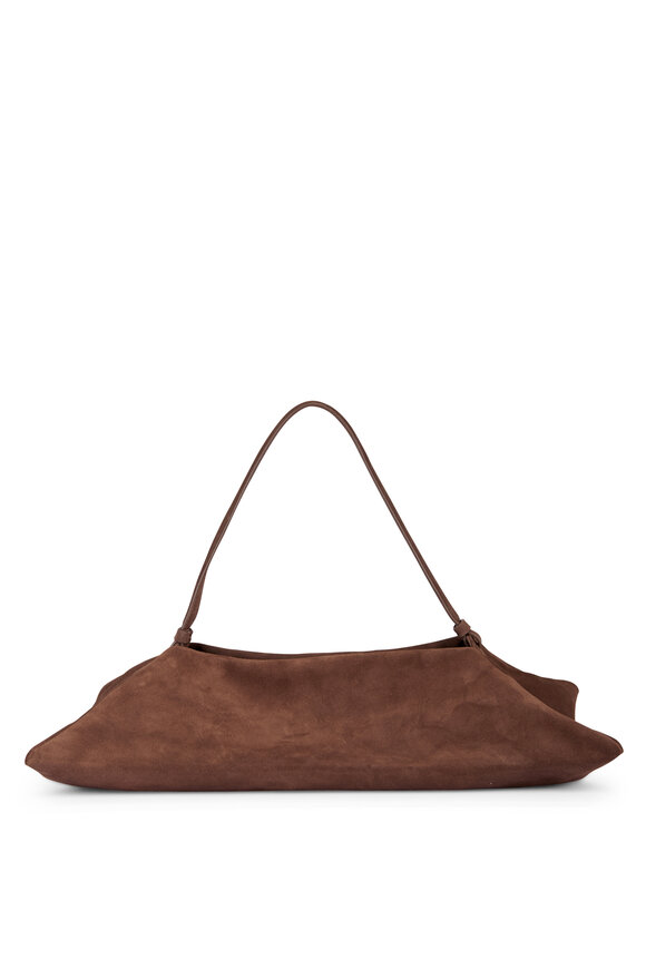 Altuzarra Origami Pewter Suede Shoulder Bag - view 1