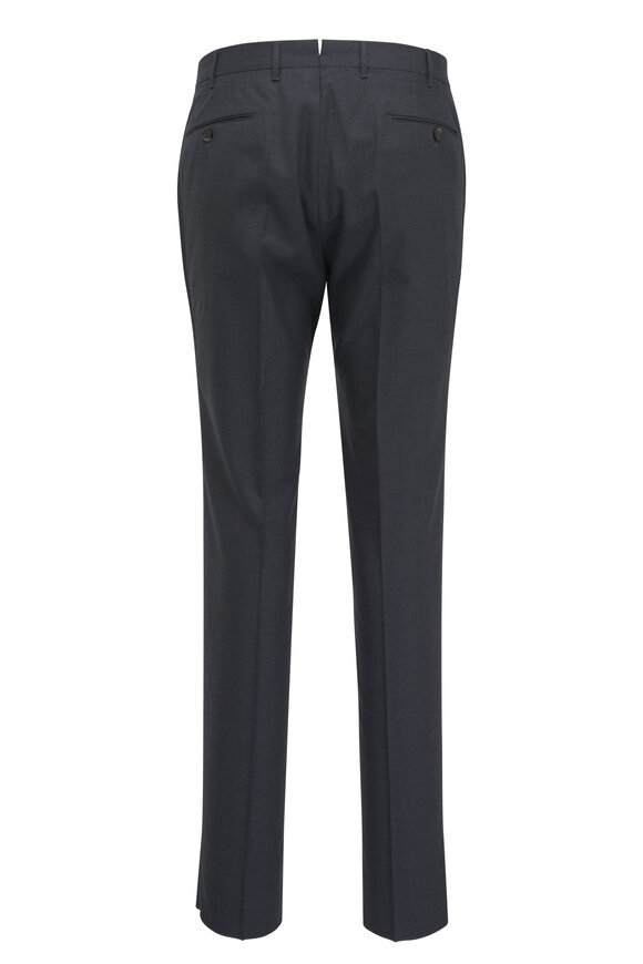 PT Torino - Charcoal Gray 160s Wool Serge Dress Pant 