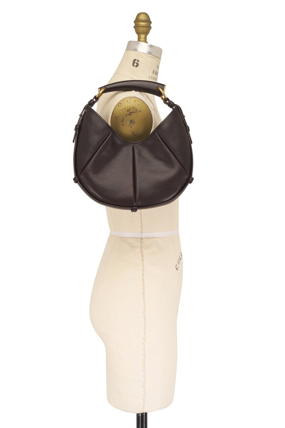 Saint Laurent Small Mombasa Santal Leather Hobo - view 7