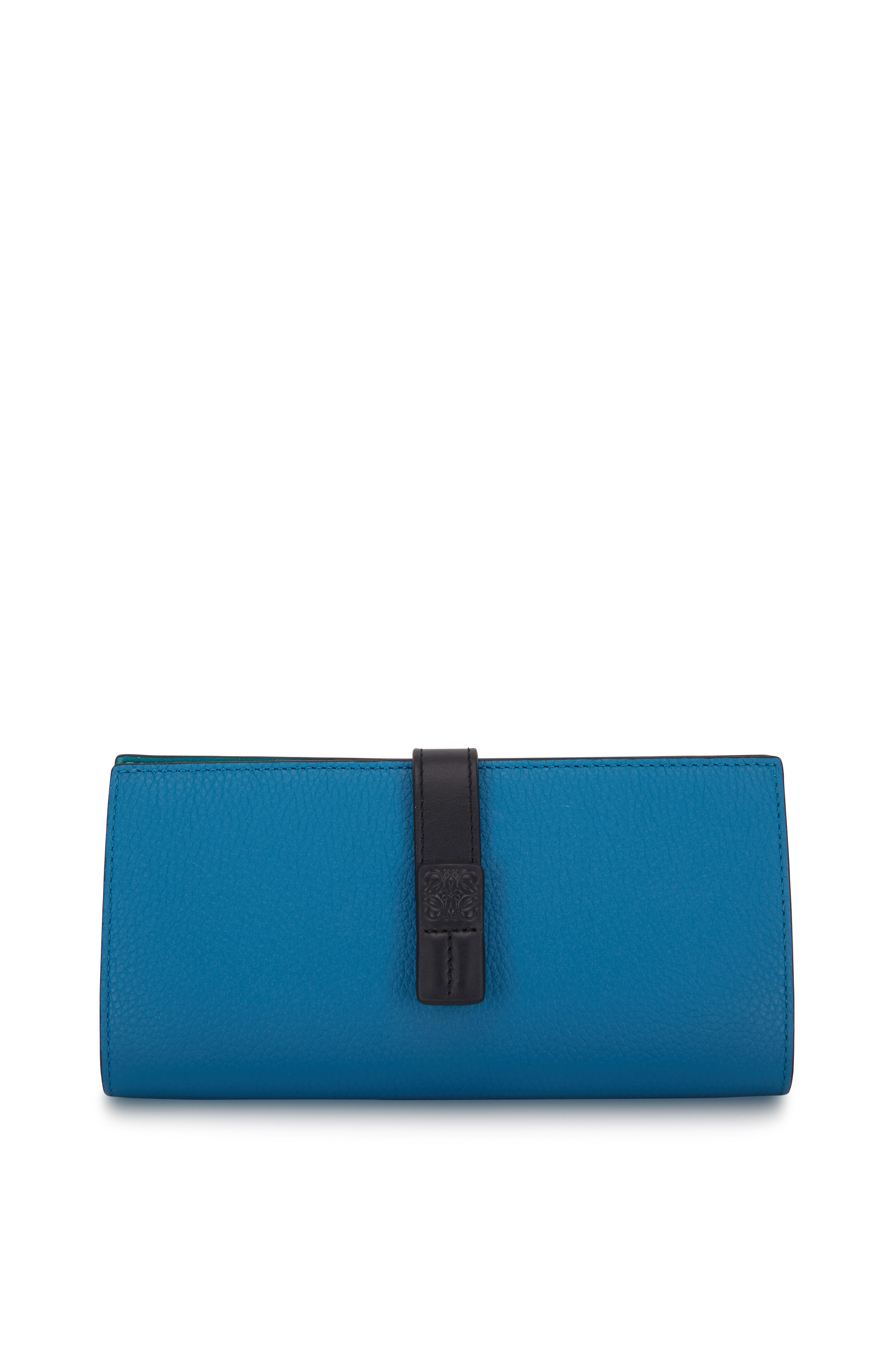 Loewe - Dark Lagoon Grained Leather Large Vertical Wallet