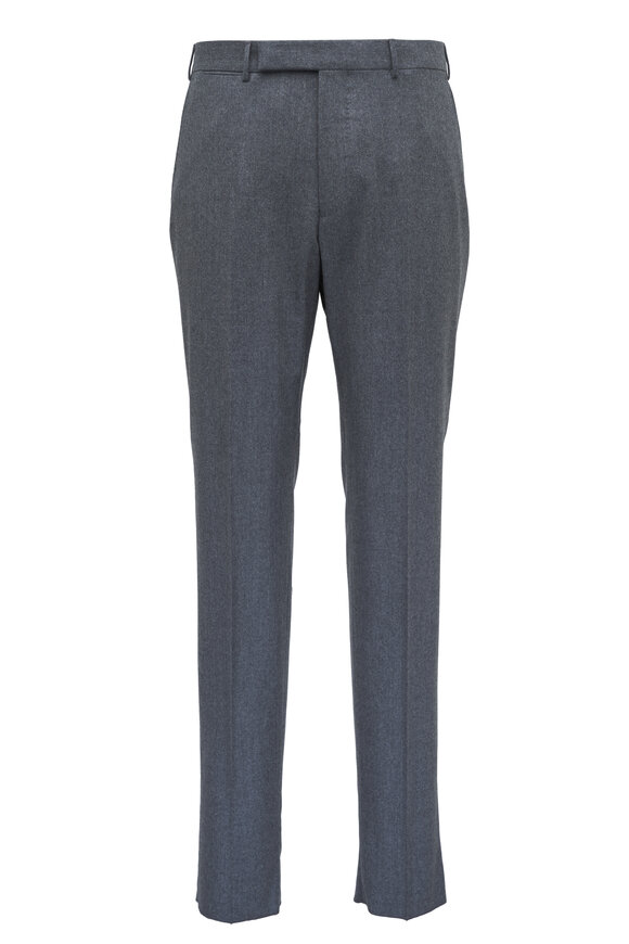 Zegna - Medium Gray Wool Pant 