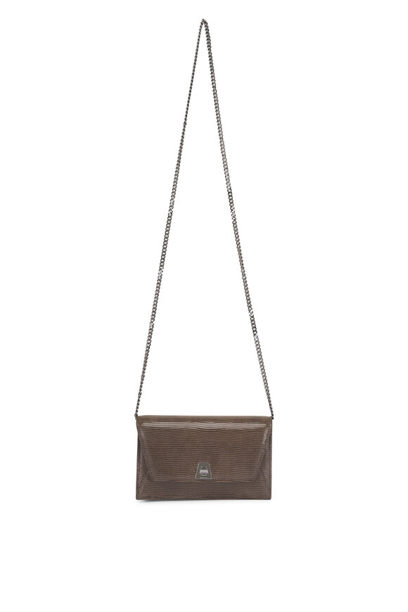 Akris Anouk Taupe Envelope Shoulder Bag